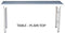 S/Steel 1840mm Plain top Table excluding splashback 0.7mm Grade 430 - cater-care